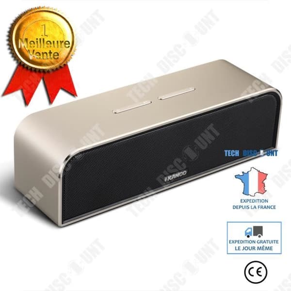 TD® Bluetooth subwoofer mini metall stålrör hög effekt mobiltelefon trådlös bluetooth högtalare