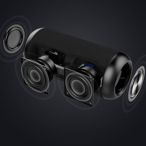 Högeffekts bluetooth-högtalare vattentät utomhusåkning ljud stor volym subwoofer trådlöst kort