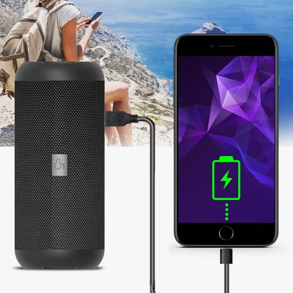Högeffekts bluetooth-högtalare vattentät utomhusåkning ljud stor volym subwoofer trådlöst kort