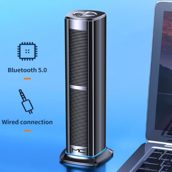 Kabelansluten USB-datorhögtalare Stationär dator Vertikal ljudsubwoofer Dubbel Smart-högtalare