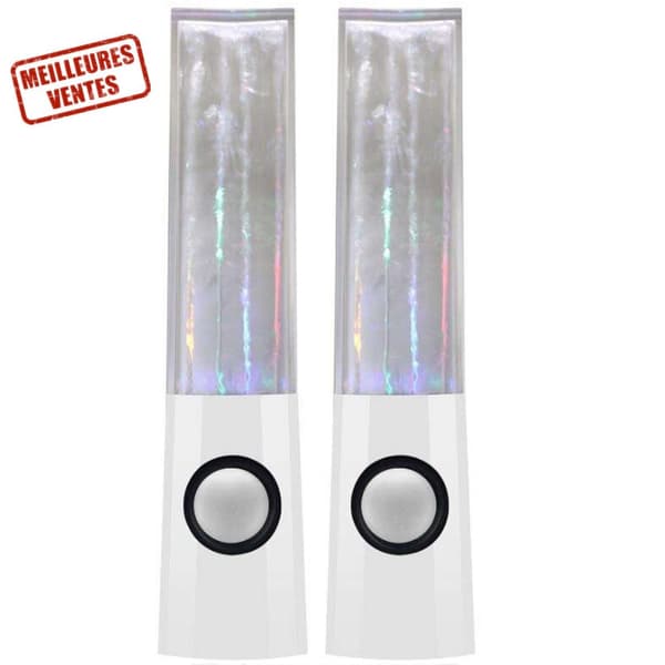 TD® WATER JET SPEAKER HÖGTALARE BLUETOOTH MP3 USB BÄRBAR LED-BELYSNING LED-högtalare med handsfree-sats och inbyggd mikrofon