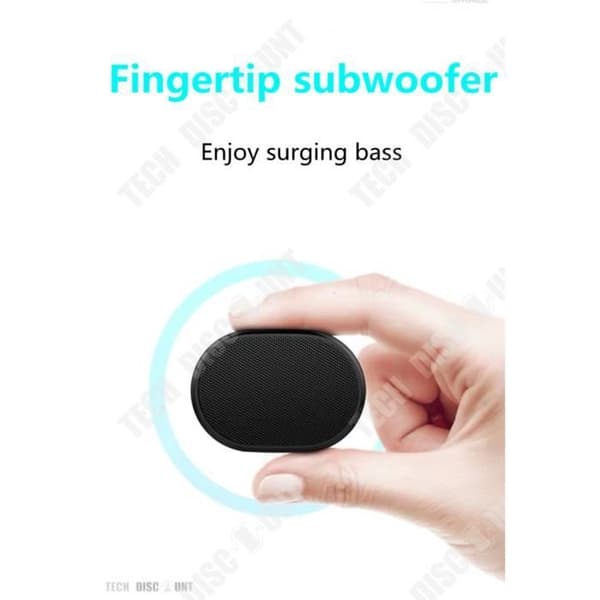 TD® Mini Bärbar trådlös Bluetooth-högtalare med TF-kort/Mini Bluetooth-högtalare Svart/Bra Bluetooth-kompatibilitet