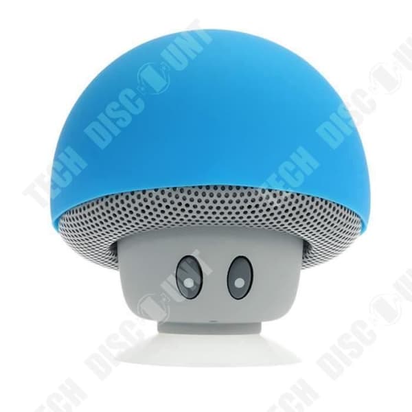 TD® Mini trådlös Bluetooth-högtalare Svampsugkopp Blå Vattentät Bluetooth-högtalare med mikrofon