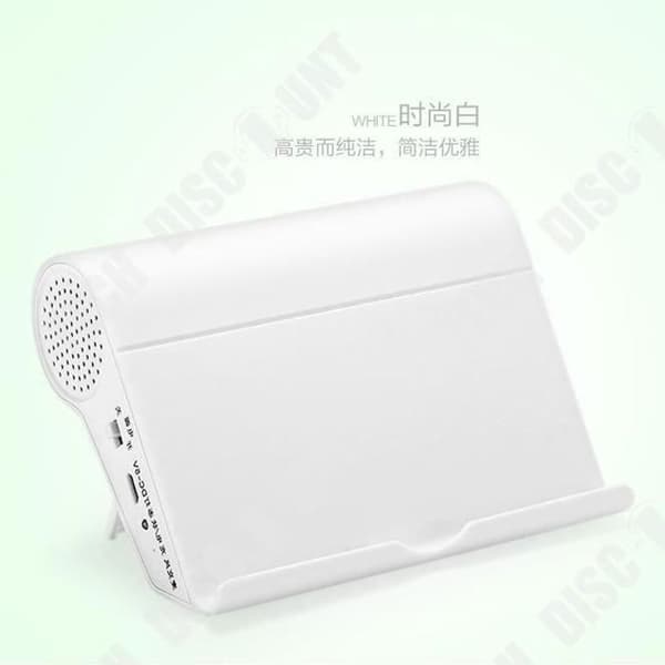 TD® Mini Bärbar Bluetooth-högtalare Dubbelkanals mobiltelefon VIT Bluetooth-högtalare med bärbar handsfreesats