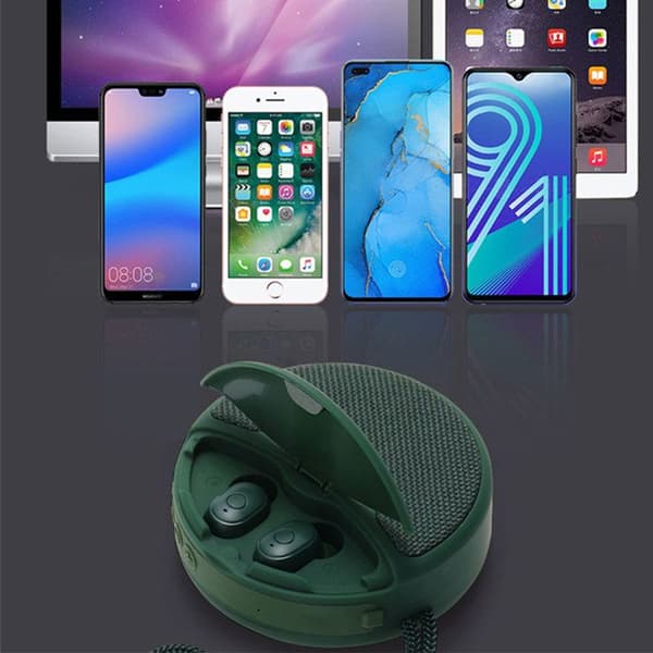Trådlös högtalare - TD - 500mAh - Bluetooth 5.0 - Handsfree-funktion - Grön