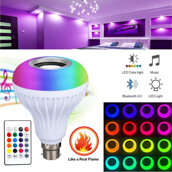 TD® högtalare glödlampa led högtalare bluetooth självlysande trådlöst ljus baffel barn kraftfull kreativ ansluten telefon surfplatta