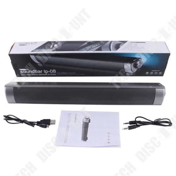 TD® Soundbar, LP-08 Bluetooth trådlös högtalare HIFI Subwoofer Handsfree bärbara högtalare för telefon/dator