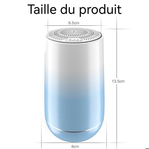 TD® trådlös bluetooth mobil högtalare LED-ljus 6W effekt Lyssna på multimedia Inbyggt batteri Bas Inbyggd högtalare