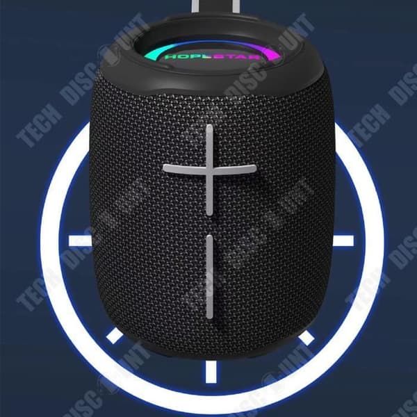 TD® Mini Bluetooth högtalare 2400mAh LED-ljusupplyst Vattentålig design Stöd för kortläsning T