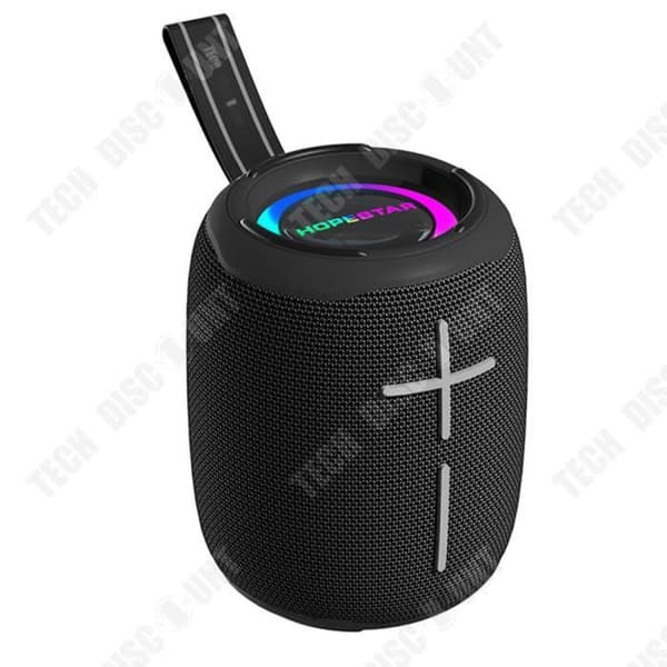 TD® Mini Bluetooth högtalare 2400mAh LED-ljusupplyst Vattentålig design Stöd för kortläsning T