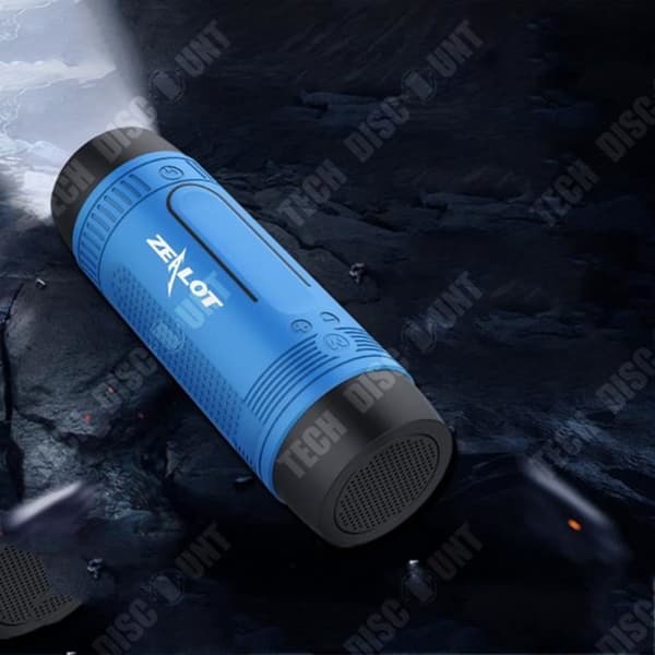 TD® Cykelridning trådlös 4.0 bluetooth högtalare subwoofer ficklampa ljudkort inbyggt litiumbatteri