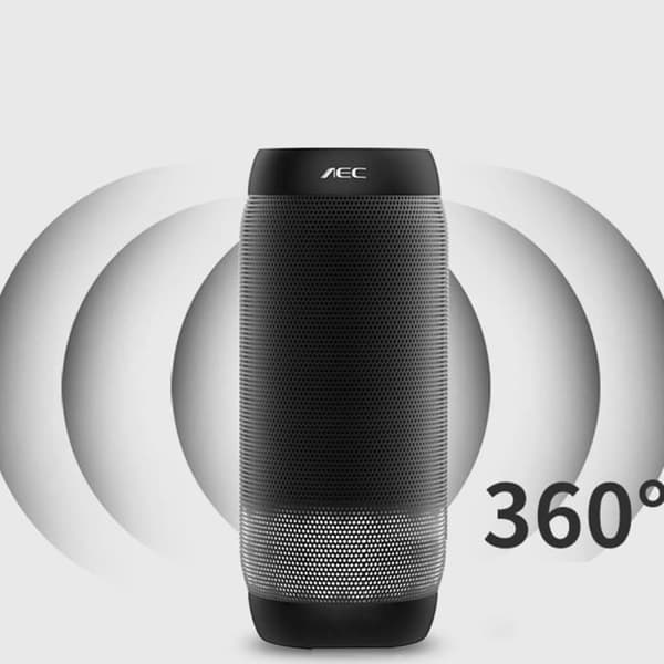Trådlös lysande Bluetooth-högtalare Färgglad RGB cylindrisk subwooferkort utomhus