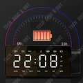 Miniatyrbild 4 av 4: TD® projektionsklocka bluetooth-högtalare typ smart hem audio plug-in-kort högupplöst display svart