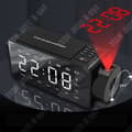 Miniatyrbild 2 av 4: TD® projektionsklocka bluetooth-högtalare typ smart hem audio plug-in-kort högupplöst display svart