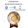Miniatyrbild 2 av 4: INN Koranen bluetooth högtalare fjärrkontroll touch färgglad månsken LED laddning nattljus måne trådlös bluetooth högtalare