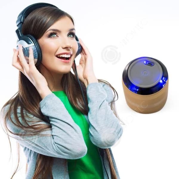 INN® 360 graders linsrotation för att justera volym Bluetooth Handsfree-högtalare Klassisk linsroterande högtalare