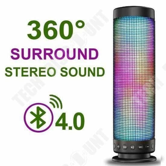 TD® Bluetooth 4.0-högtalare Bärbar trådlös högtalare med uppladdningsbart batteri och LED-ljusshower