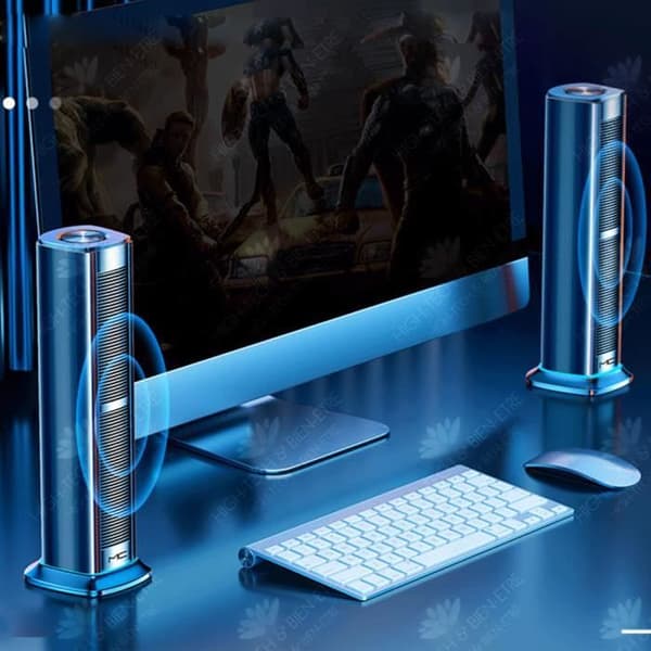 HTBE® Bluetooth-högtalare Trådlös Väckarklocka Hem Mobiltelefon Mini Audio Subwoofer Smart Volym Dual Speaker