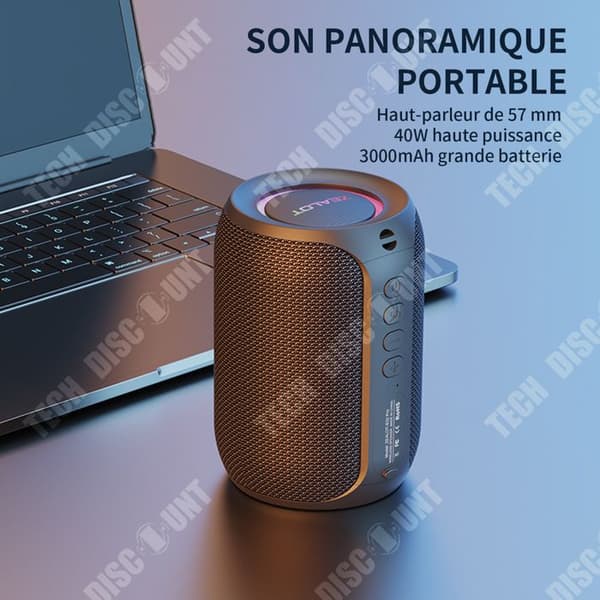 TD Bluetooth-högtalare Trådlös subwoofer Bordshögtalare Musikhögtalare för utomhuscamping hemma