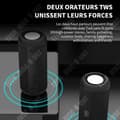 Miniatyrbild 4 av 4: TD Bluetooth-högtalare Trådlös Bluetooth 5.0-högtalare 20W Vattentät Utomhus Bärbar Subwoofer Sport Hifi Stereoljud 3600mAh