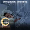 Miniatyrbild 3 av 4: TD® trådlösa Bluetooth-högtalare Ambient Lights Nattljus med trådlös laddningstimer Trådlösa Bluetooth-högtalare