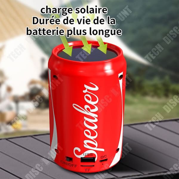 TD Mini Solar Charging Speaker 200mAh Liten trådlös Bärbar Creative Speaker med Laddkabel Standby Time