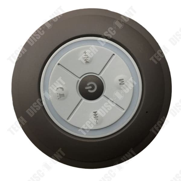 TD® Bluetooth-högtalare LED-ljus sucker trådlös badrumshögtalare vattentät utomhus portabel plug-in ljud subwoofe