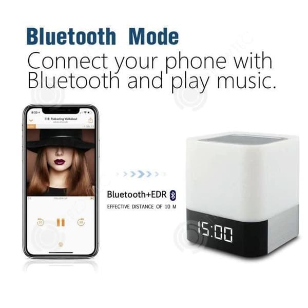 Bluetooth högtalare - INN - Nattlampa - 7 färger - Uppladdningsbart batteri 2200mAh - Bluetooth 4.0