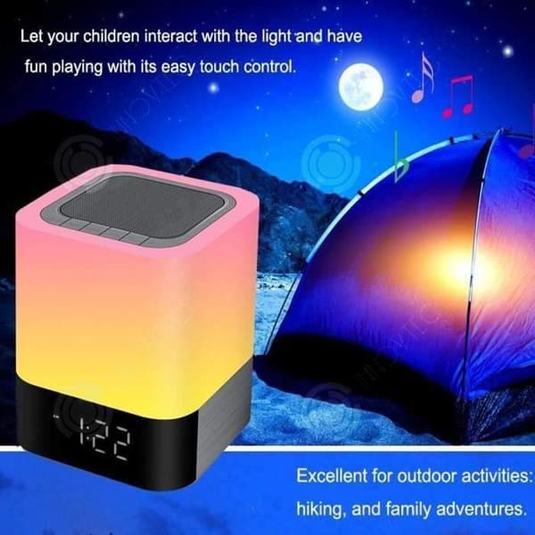 Bluetooth högtalare - INN - Nattlampa - 7 färger - Uppladdningsbart batteri 2200mAh - Bluetooth 4.0