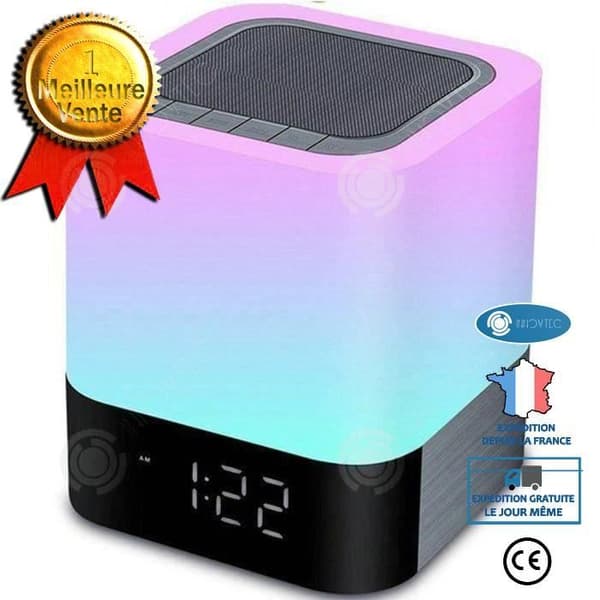 Bluetooth högtalare - INN - Nattlampa - 7 färger - Uppladdningsbart batteri 2200mAh - Bluetooth 4.0