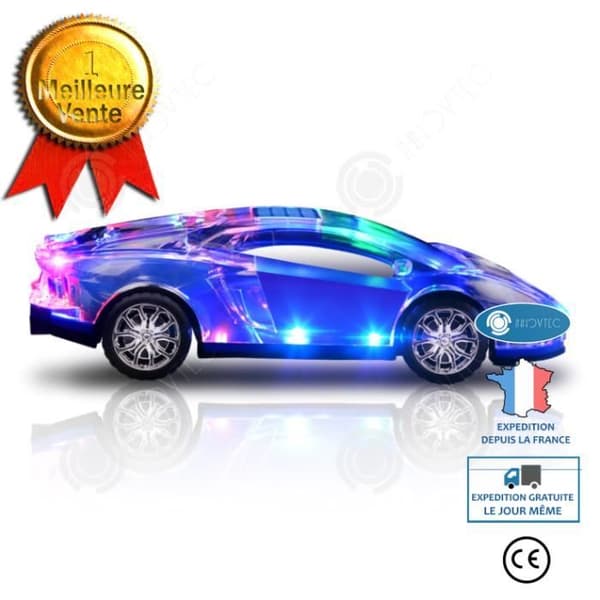 INN Colorful Luminous Sports Car 3D Surround Hög ljudkvalitet USB Plug-in Trådlös Bärbar Liten Färgglad Högtalare