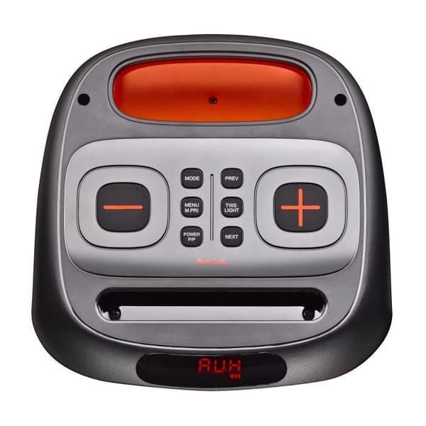 NGS Wild Swag: Bärbar högtalare kompatibel med Bluetooth och TWS-teknik. 10 timmars batteritid, LED-lampor, BAT-USB-AUX
