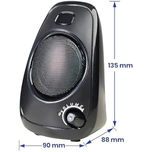 Högtalare 2.0 - EWENT - Modell med USB-strömförsörjning - 10 W - Inbyggd volymkontroll - Jack 3,5 mm