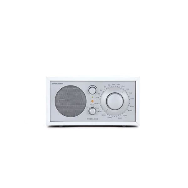 Digital Radio AM/FM/AUX Modell One i Trä Tivoli Audio Vit / Blå