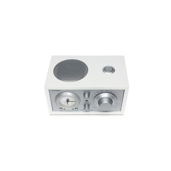 Radio-Väckarklocka Trådlös Modell Tre Bluetooth 5.1 med AM/FM-tuner Tivoli Audio Vit