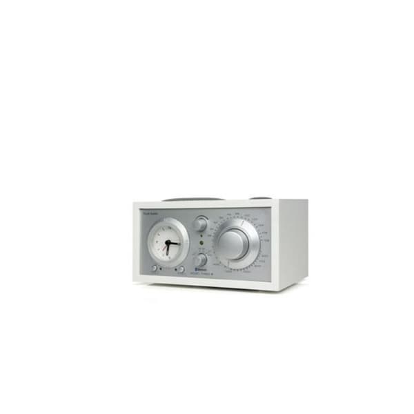 Radio-Väckarklocka Trådlös Modell Tre Bluetooth 5.1 med AM/FM-tuner Tivoli Audio Vit