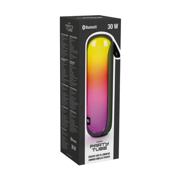 Trådlös Högtalare Modell Party Tube Bluetooth 5.3 med Ljus Effekter 30W PARTY Grön