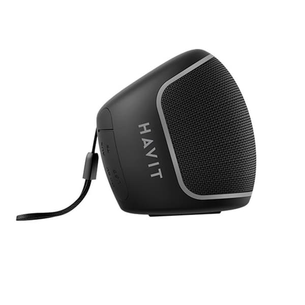 Bärbar Bluetooth-högtalare 5.3, TWS, AUX, TF, FM, USB, IPX4 - Havit (SK800BT) - Svart