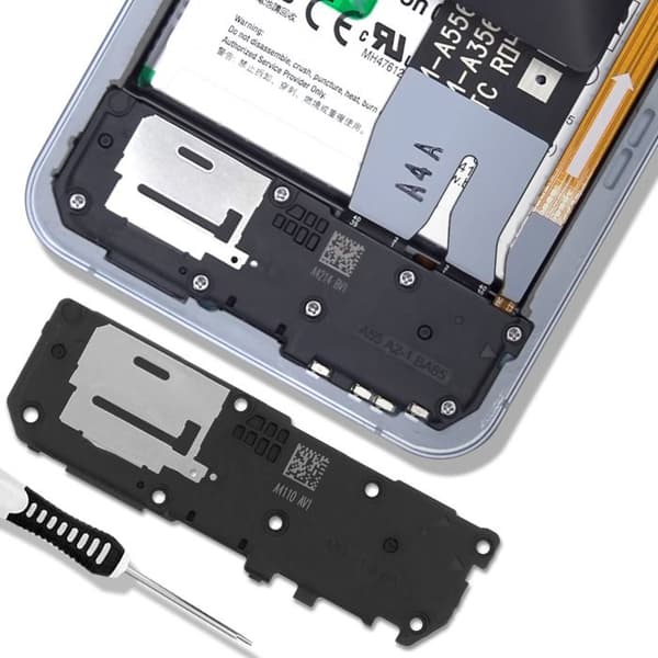 Ersättningshögtalare för Samsung Galaxy A55 Svart