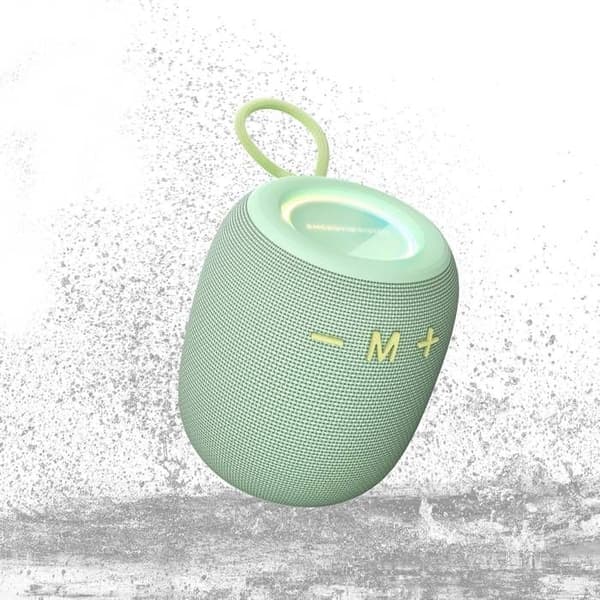 Bloom – Bluetooth-högtalare (Bluetooth 5.3, 18 timmars batteritid, IPX6, True Wireless, 100 % återvunnen plast, LED-belysning)