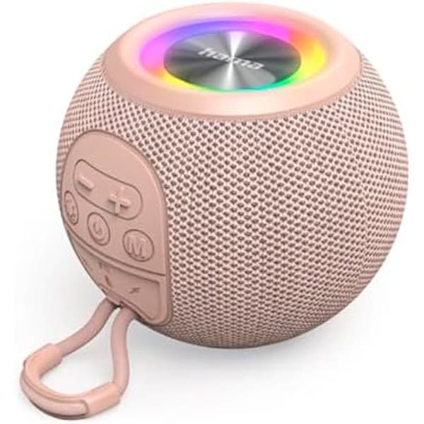 Bluetooth-högtalare - HAMA - Ball Shape Speaker - 5 W - 10 timmars batteritid - Rosa Rosa