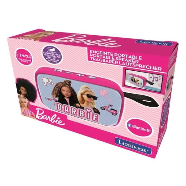 Bluetooth-högtalare - Barbie - Kompakt - Tygfinish - Autonomi 4h - USB-C