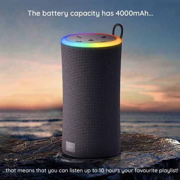Trådlös Bluetooth 5.3 bärbar högtalare, RGB-ljus, IPX6, 2000 mAh - Havit (SK833BT) - Svart