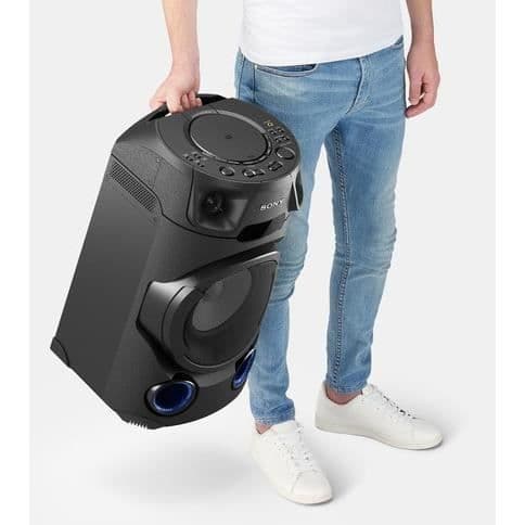 SONY MHCV13.CEL Bärbart högeffekts Bluetooth-ljudsystem - Flerfärgade lampor - Jet Bass Booster