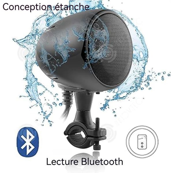 INN Motorcykels högtalare bluetooth 2PCS 4 tum stereo dubbelkanals ljudsystem motorcykel högtalare motorcykel ljud