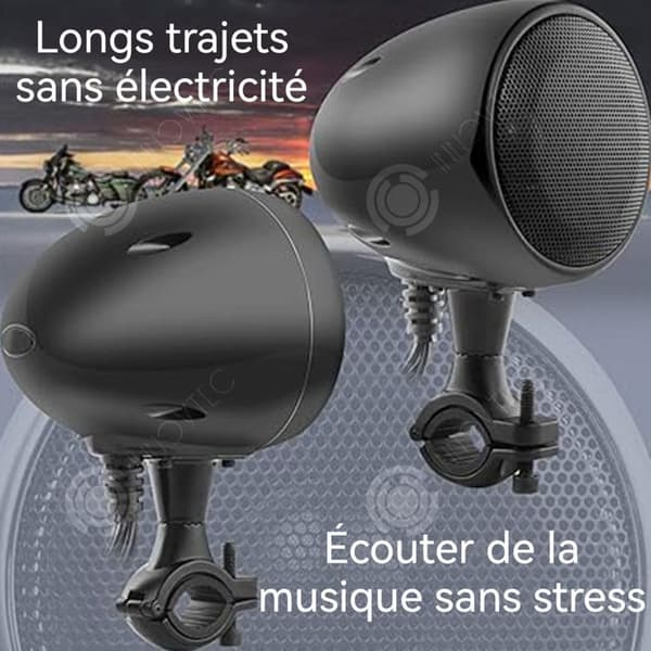 INN Motorcykels högtalare bluetooth 2PCS 4 tum stereo dubbelkanals ljudsystem motorcykel högtalare motorcykel ljud