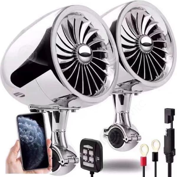 INN Motorcykel Bluetooth-högtalare 2ST 4 tum dubbelkanal högkvalitativt ljudmotorcykelhögtalare motorcykels stereo ljudsystem