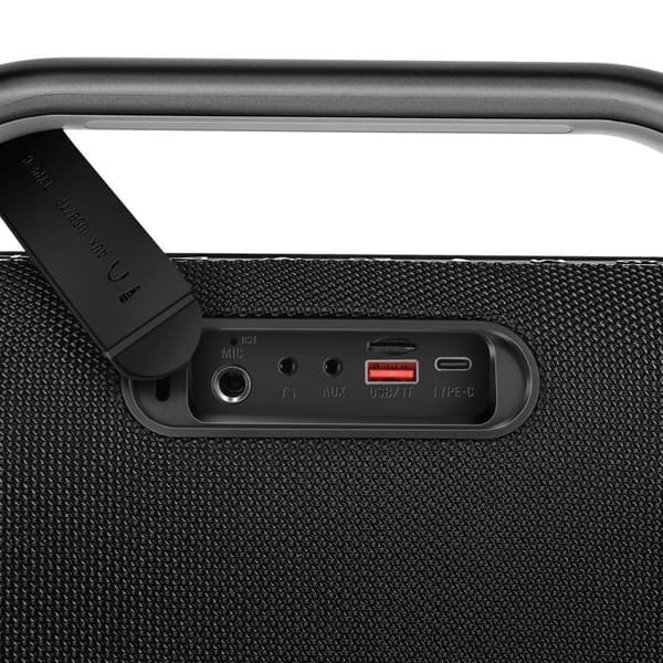 Bluetooth-högtalare med mikrofon, bärbar, 10 timmars batteritid, Swissten svart