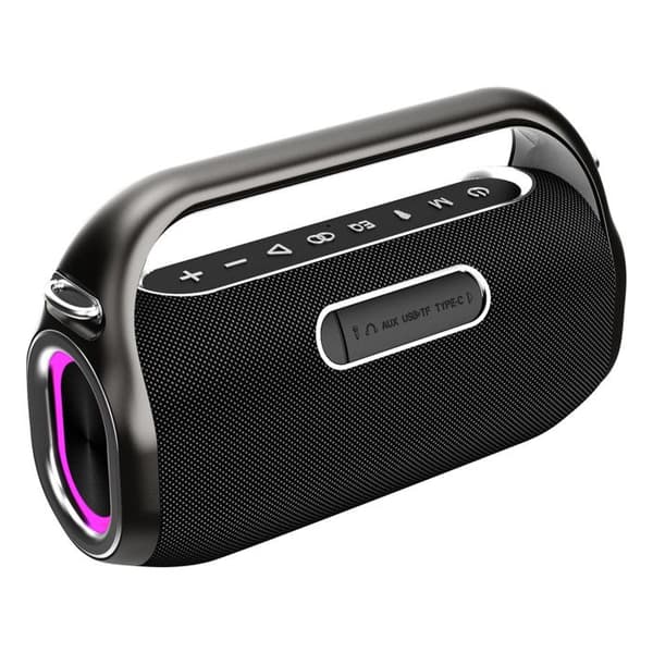 Bluetooth-högtalare med mikrofon, bärbar, 10 timmars batteritid, Swissten svart