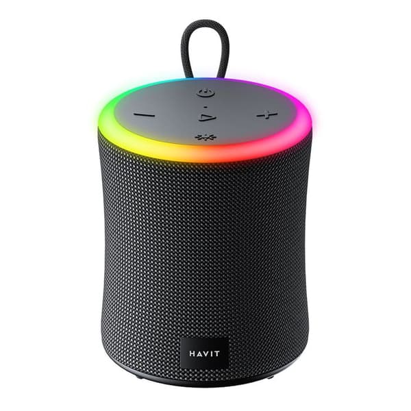 Trådlös bärbar högtalare, IPX6, Bluetooth 5.3, TWS, TF, USB, handsfree-samtal, 1800 mAh - Havit (SK832BT) - Svart
